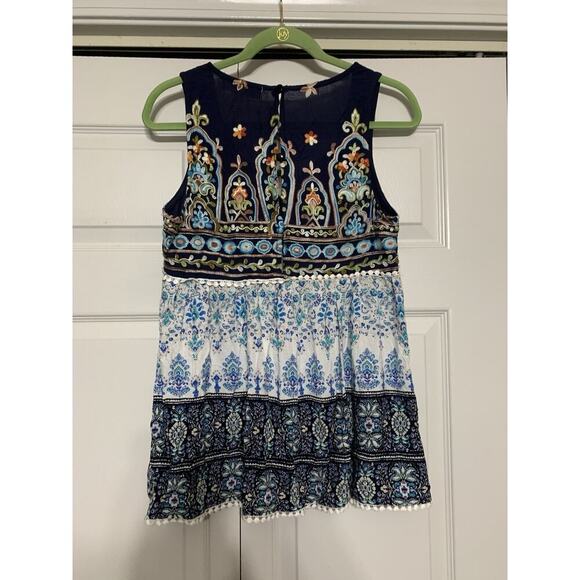 Penelope Project Embroidered Boho Hippie Peasant Babydoll Blouse Top Size S - Picture 6 of 8